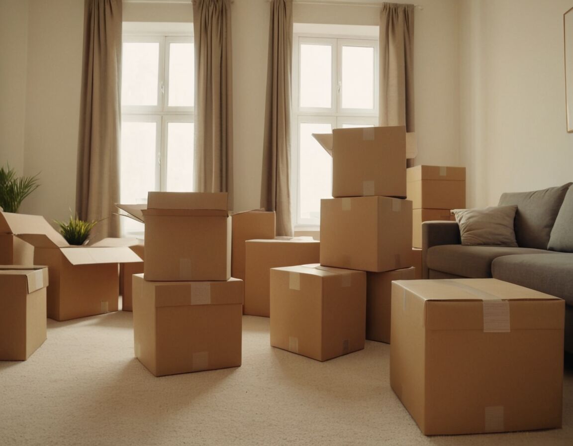 Umzugskartons sparen durch kompakte Verpackungsmethoden   - Umziehen mit wenig Gepäck: Minimalismus spart Kosten
