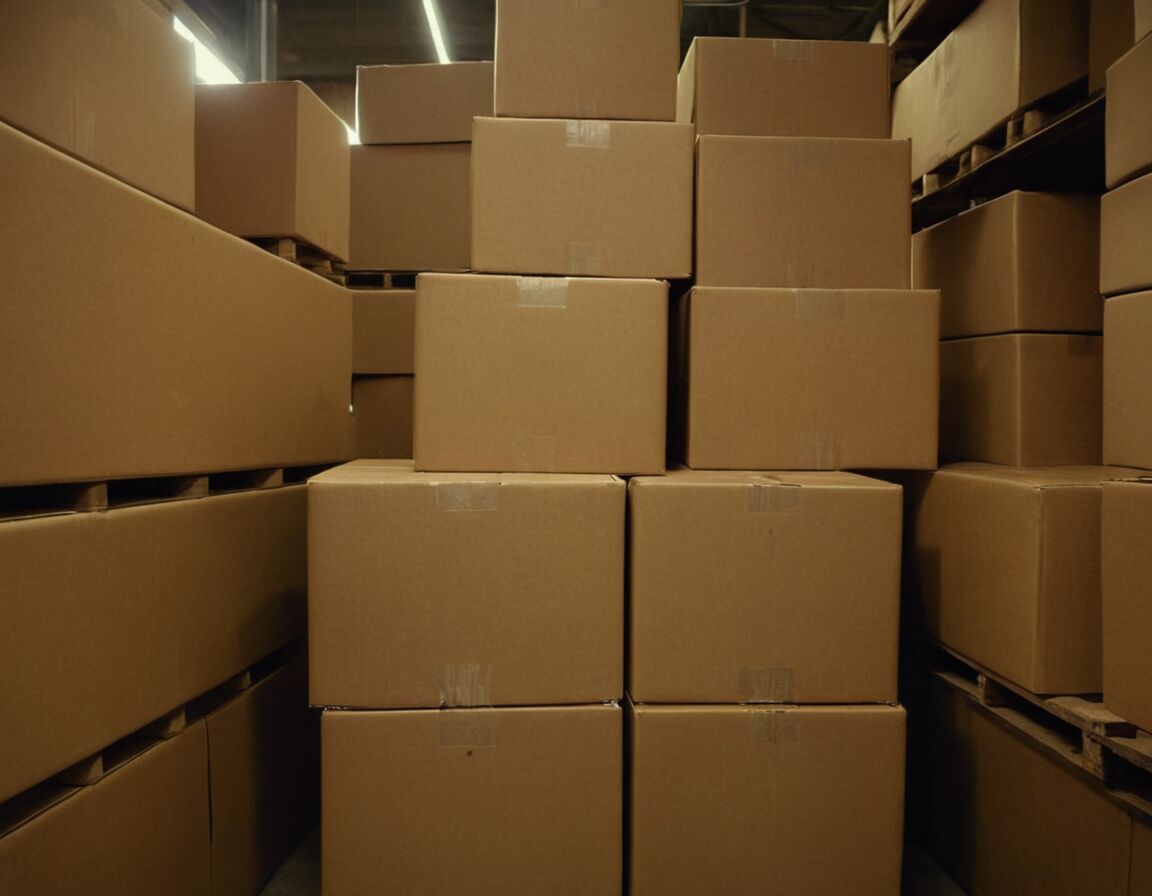 Platzsparende Lagerung durch flexible Auswahl   - Second-Hand-Kartons statt neu kaufen: So sparst Du sinnvoll